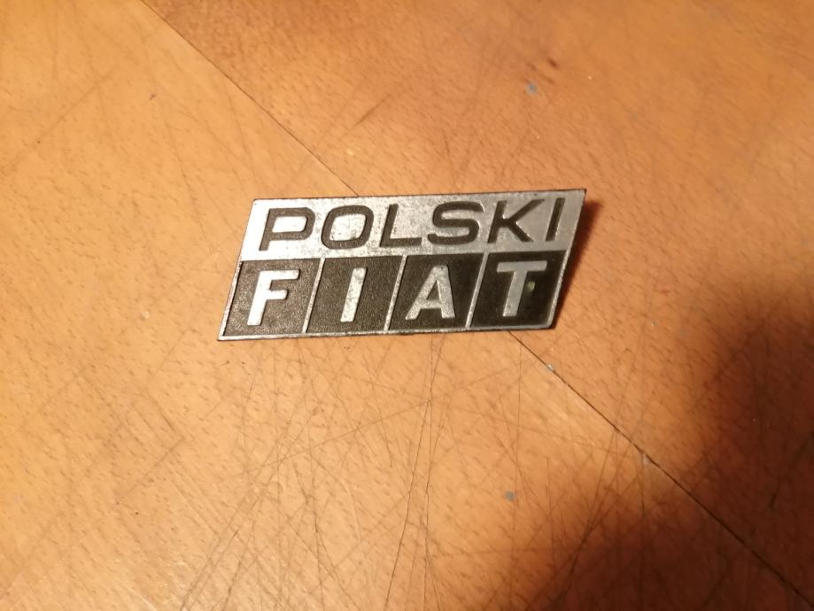 Znak, značka, oznaka za avto - POLSKI FIAT