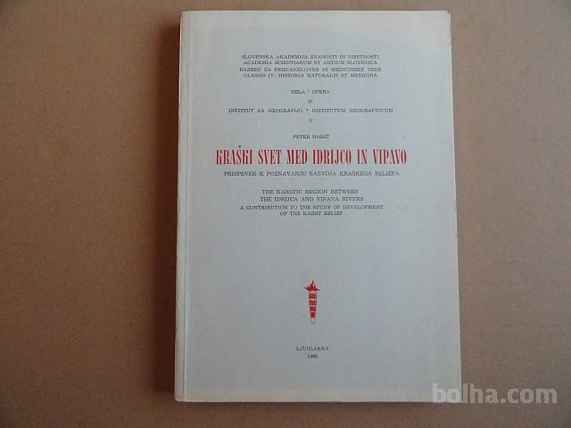 PETER HABIČ, KRAŠKI SVET MED IDRIJCO IN VIPAVO, 1968