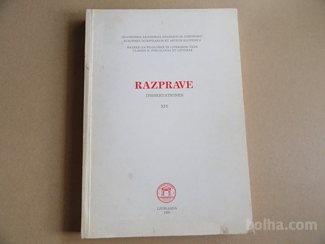 RAZPRAVE XIV, SAZU