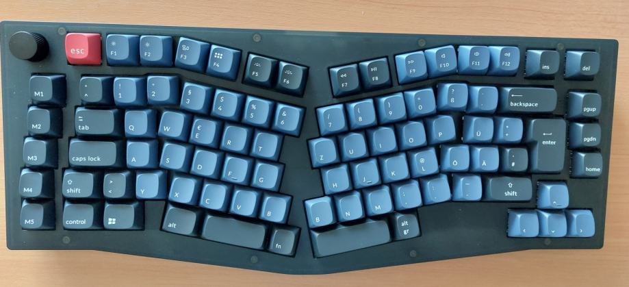 Keychron V10 Alice QMK/VIA hot swap, 75 %, LED, Gateron G Pro black