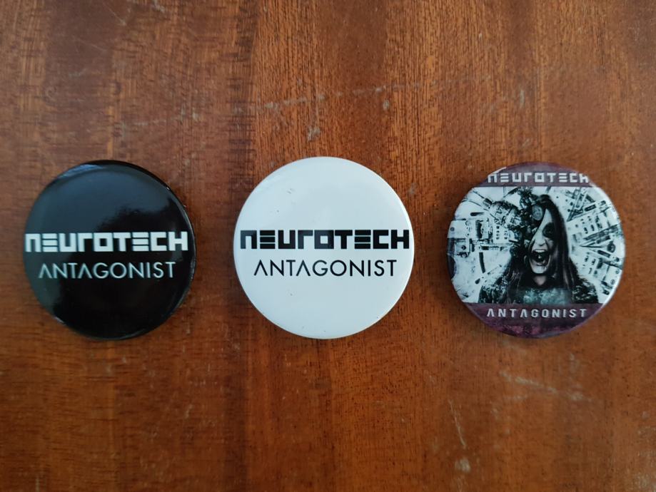 3 NEUROTECH ''Antagonist'' značke / badge nerabljene