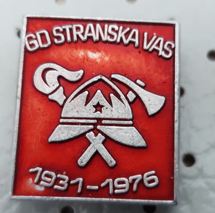 Gasilska značka Gasilsko društvo GD Stranska vas 1931/1976