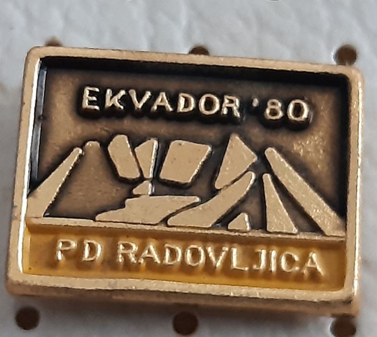 Planinska značka Alpinistična odprava Ekvador 1980 PD Radovljica