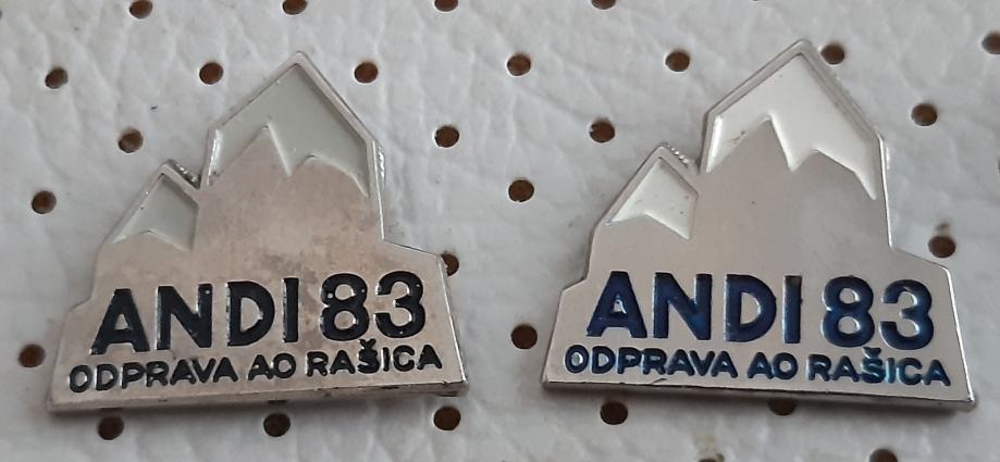 Planinski znački Alpinistična odprava Andi 1983 AO Rašica