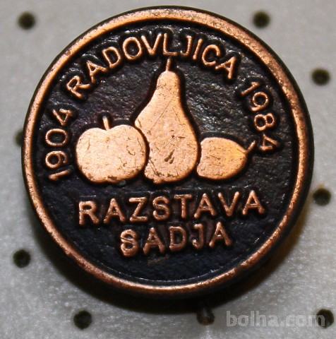 Značka 1904 Radovljica 1984 Razstava sadja