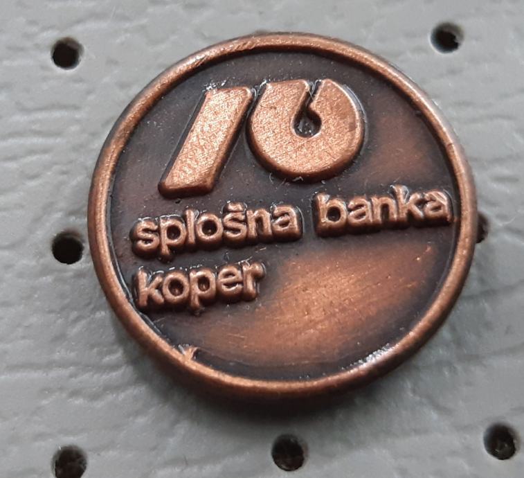 Značka LB Splošna banka Koper bronasta