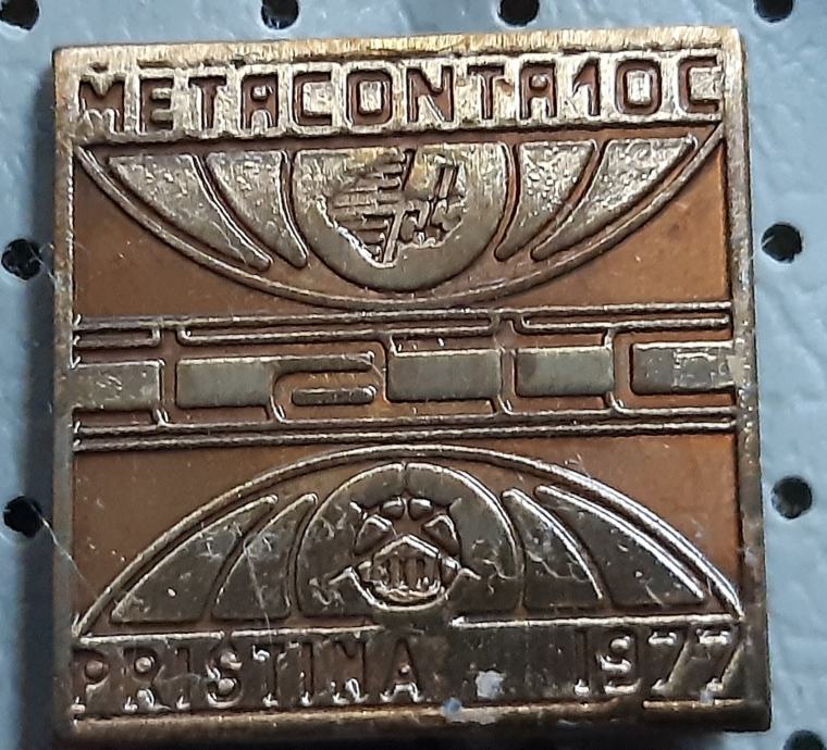 Značka METACONTA elektronska telefonska centrala Iskra Priština 1977