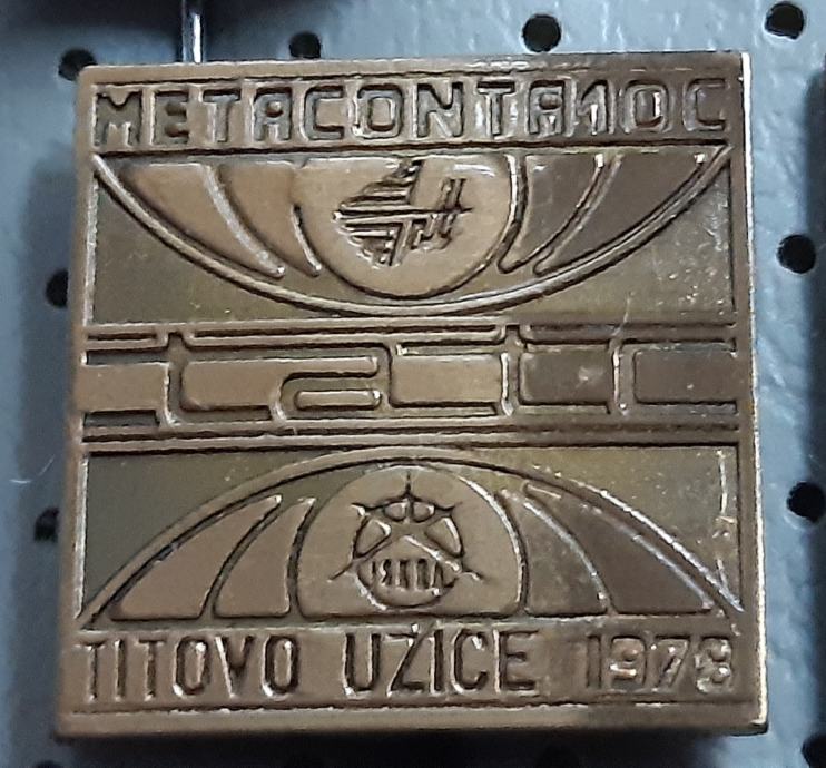 Značka METACONTA elektronska telefonska centrala Iskra T. Užice 1978