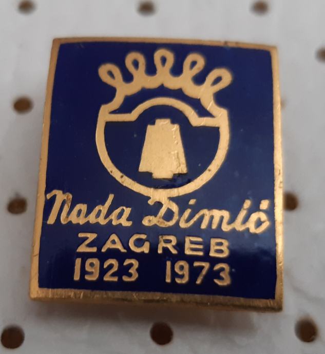 Značka Nada Dimić Zagreb 1923/1973 Tekstilna tovarna emajlirana