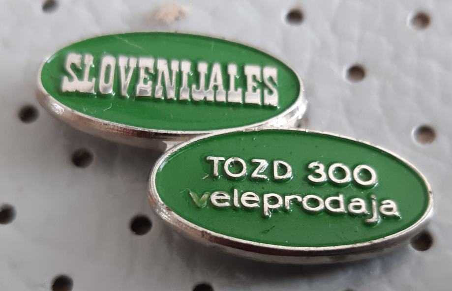 Značka Slovenijales TOZD 300 Veleprodaja zelena