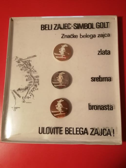 ZNAČKE - BELI ZAJEC, SIMBOL GOLT, PLANINSKE ZNAČKE