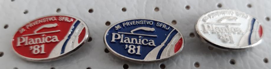 Značke PLANICA 1981 30 državno prvenstvo Kataloška številka 318-320