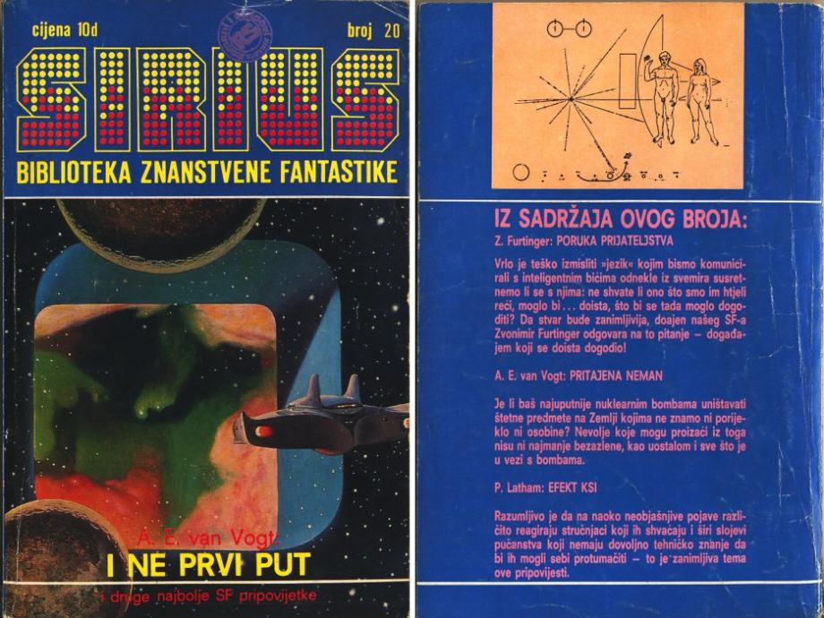 Revija Sirius št. 20, feb. 1978 - znanstvena fantastika, v hrvaščini