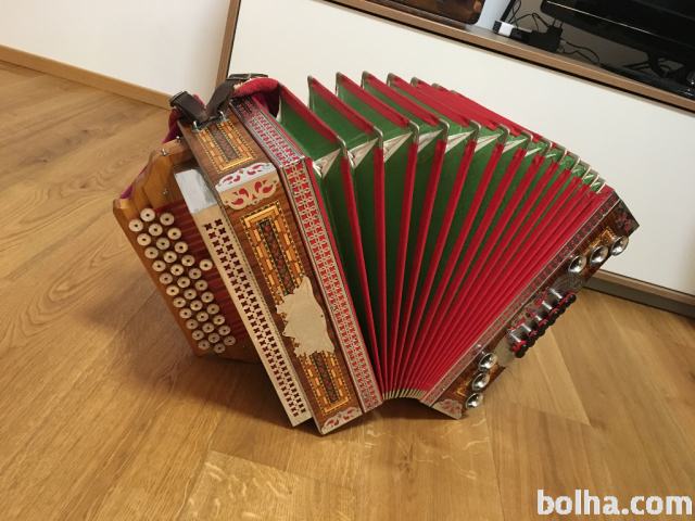 Popular Steirische Harmonika Melodija Menges B-Es-As mit Koffer